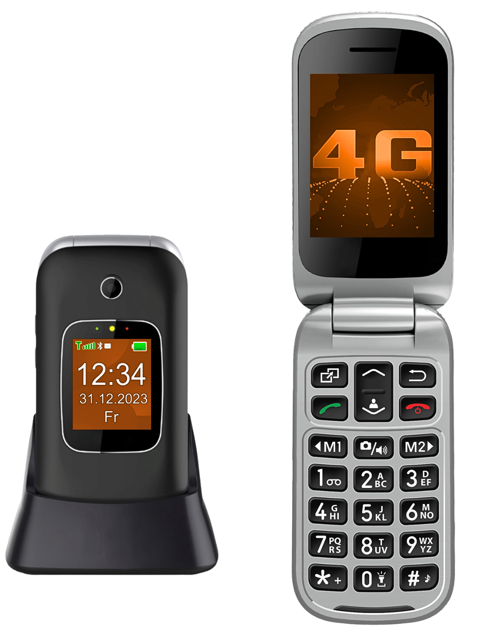 THOGO senioren telefoon - SOS knop - 4G - Nederlandstalig - 10 dagen batterijduur