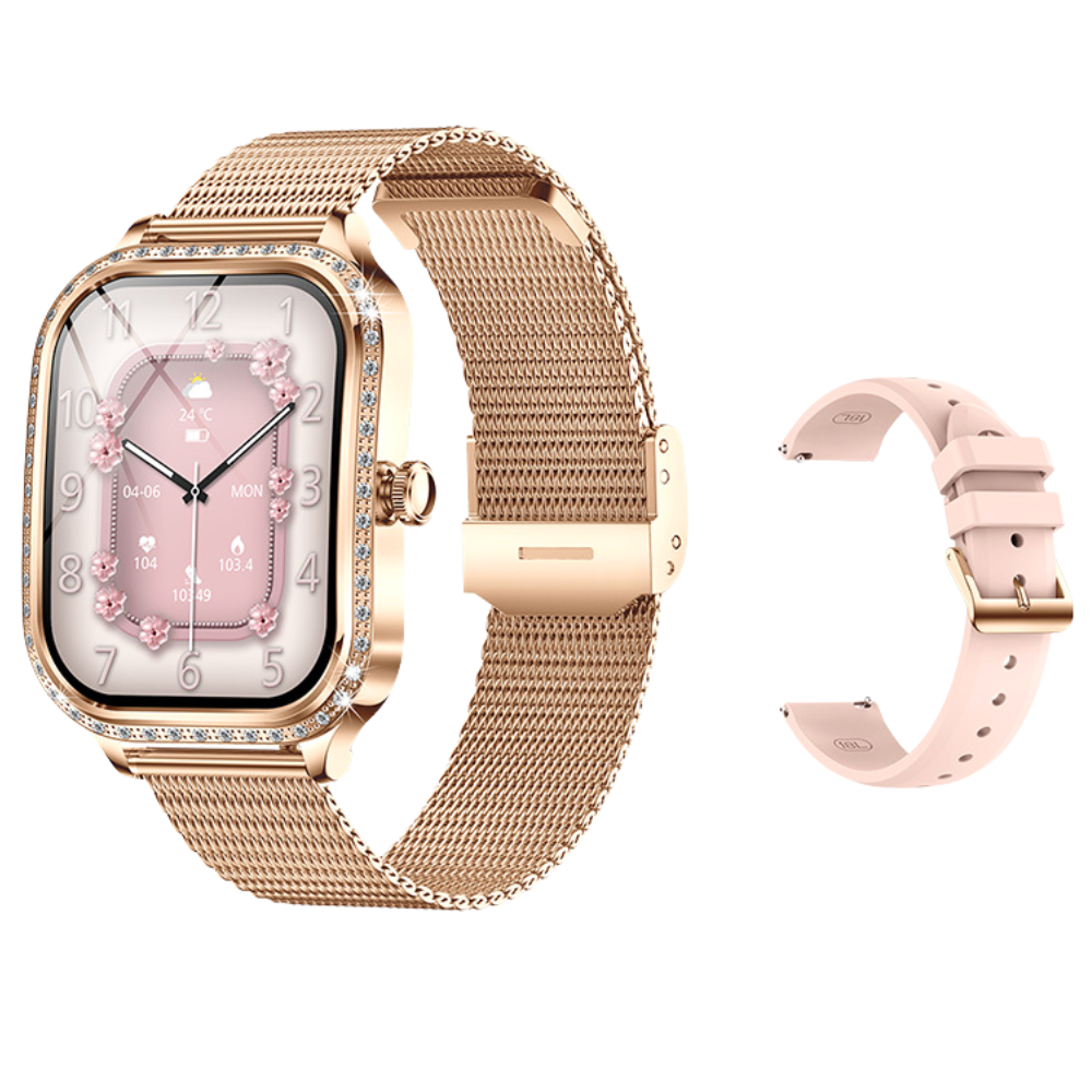 THOGO smartwatch voor dames - 300+ achtergronden - bellen via bluetooth