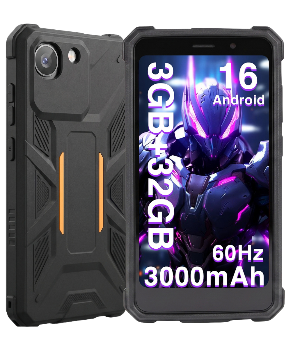 THOGO rugged smartphone - 4G - 7 dagen batterijduur - 32 GB RAM - Android 16 - waterdicht