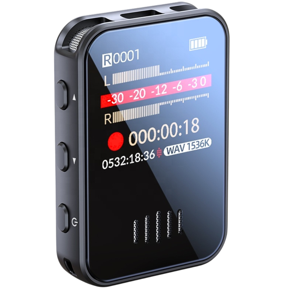 THOGO dictafoon - 100 uur opnemen - 128 GB - spraakactivatie