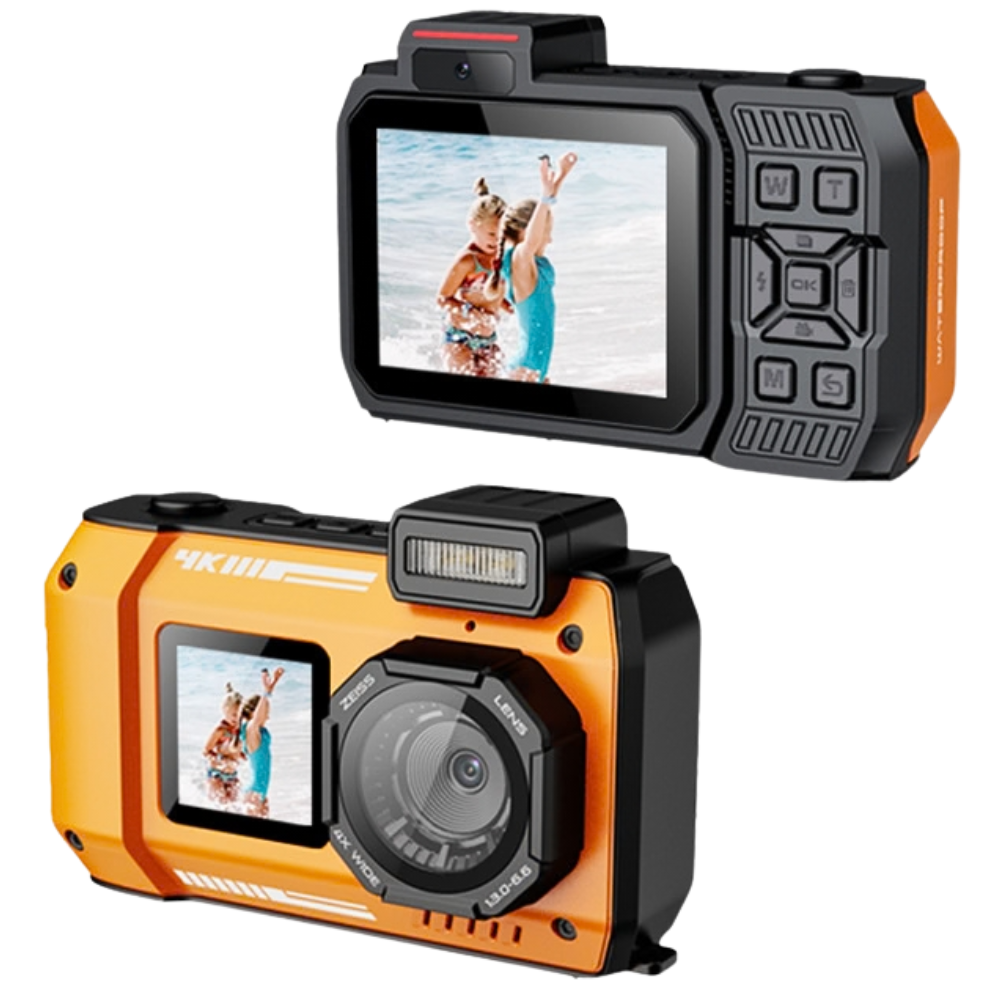 THOGO onderwatercamera - 4K Ultra HD - 48 MP - waterdicht tot 10m - 10x zoom
