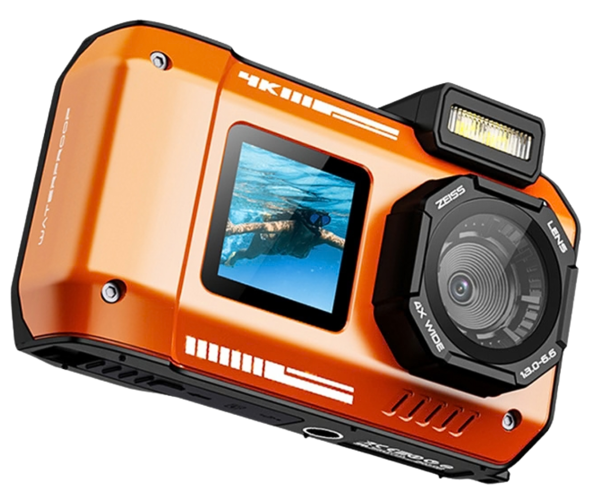THOGO onderwatercamera - 4K Ultra HD - 48 MP - waterdicht tot 10m - 10x zoom