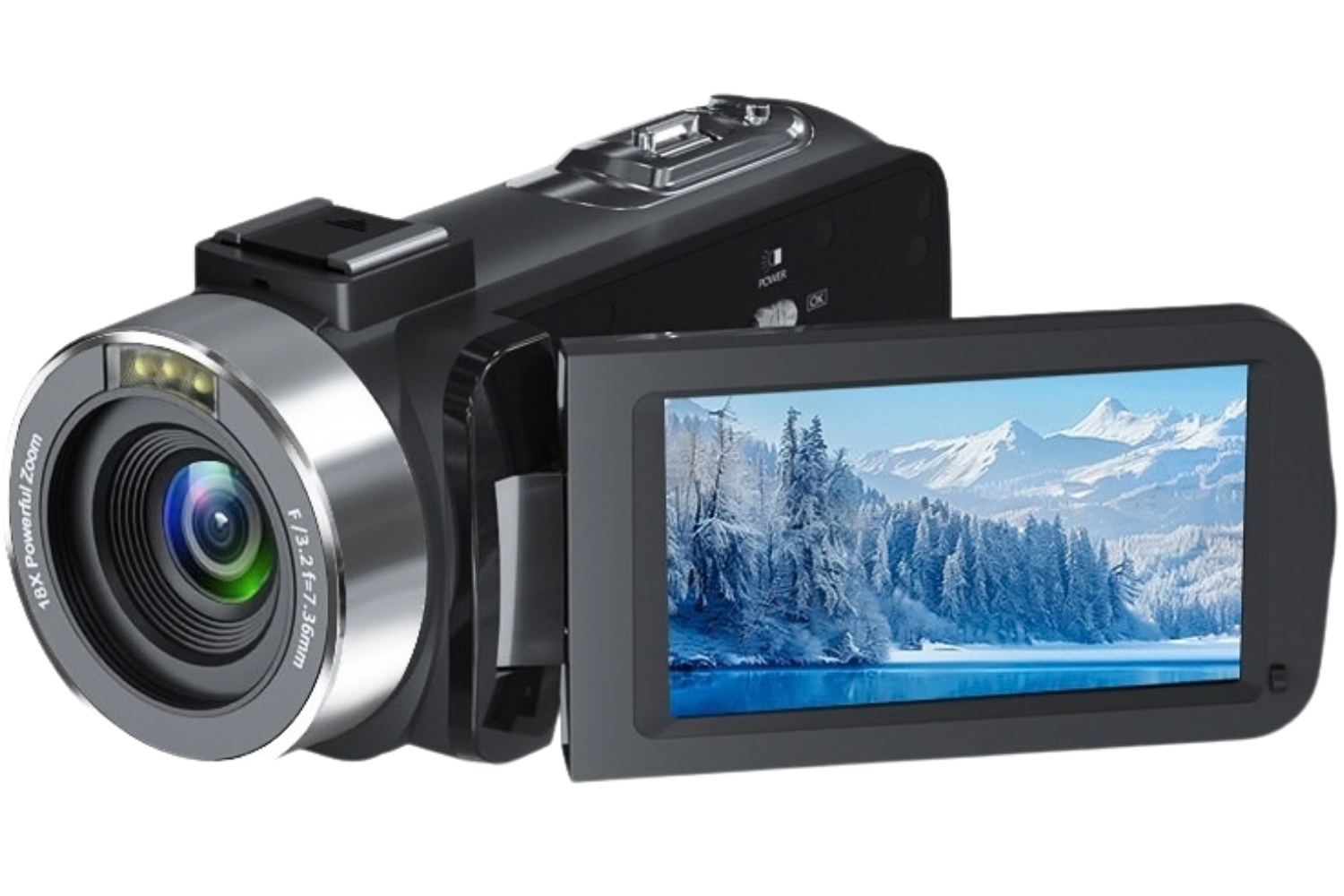 THOGO camcorder - 4K & 80 MP - 18x zoom - nachtvisie