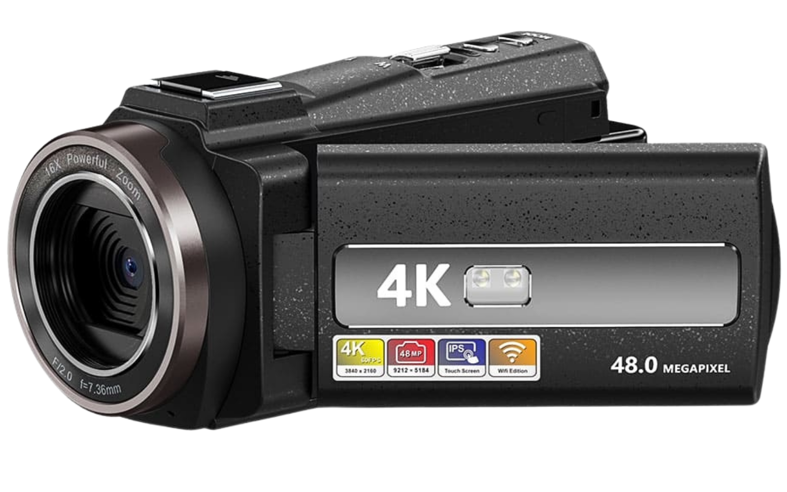 THOGO video camera - 4K & 48MP - 16x zoom - nachtvisie - WiFi