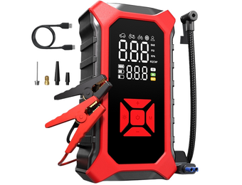 THOGO jumpstarter - 8000 mAh - 4000A - 12V - ingebouwde compressor