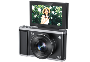 THOGO digitale camera - 8K & 96MP - 16x zoom - 6 uur batterijduur