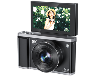THOGO digitale camera - 8K & 96MP - 16x zoom - 6 uur batterijduur