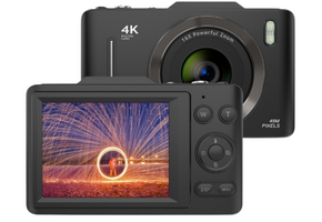 THOGO compact camera - 4K & 48MP - 16x zoom - 5 uur batterijduur