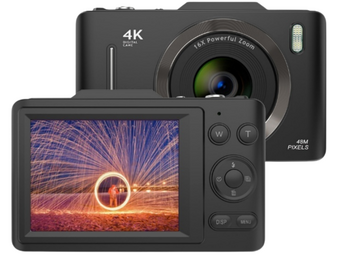 THOGO compact camera - 4K & 48MP - 16x zoom - 5 uur batterijduur