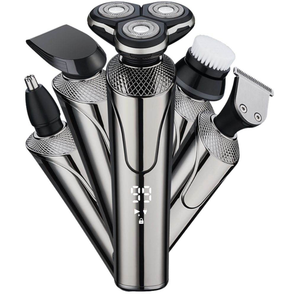 THOGO scheerapparaat mannen - 3 uur batterijduur - LED display - waterdicht - incl. accessoires