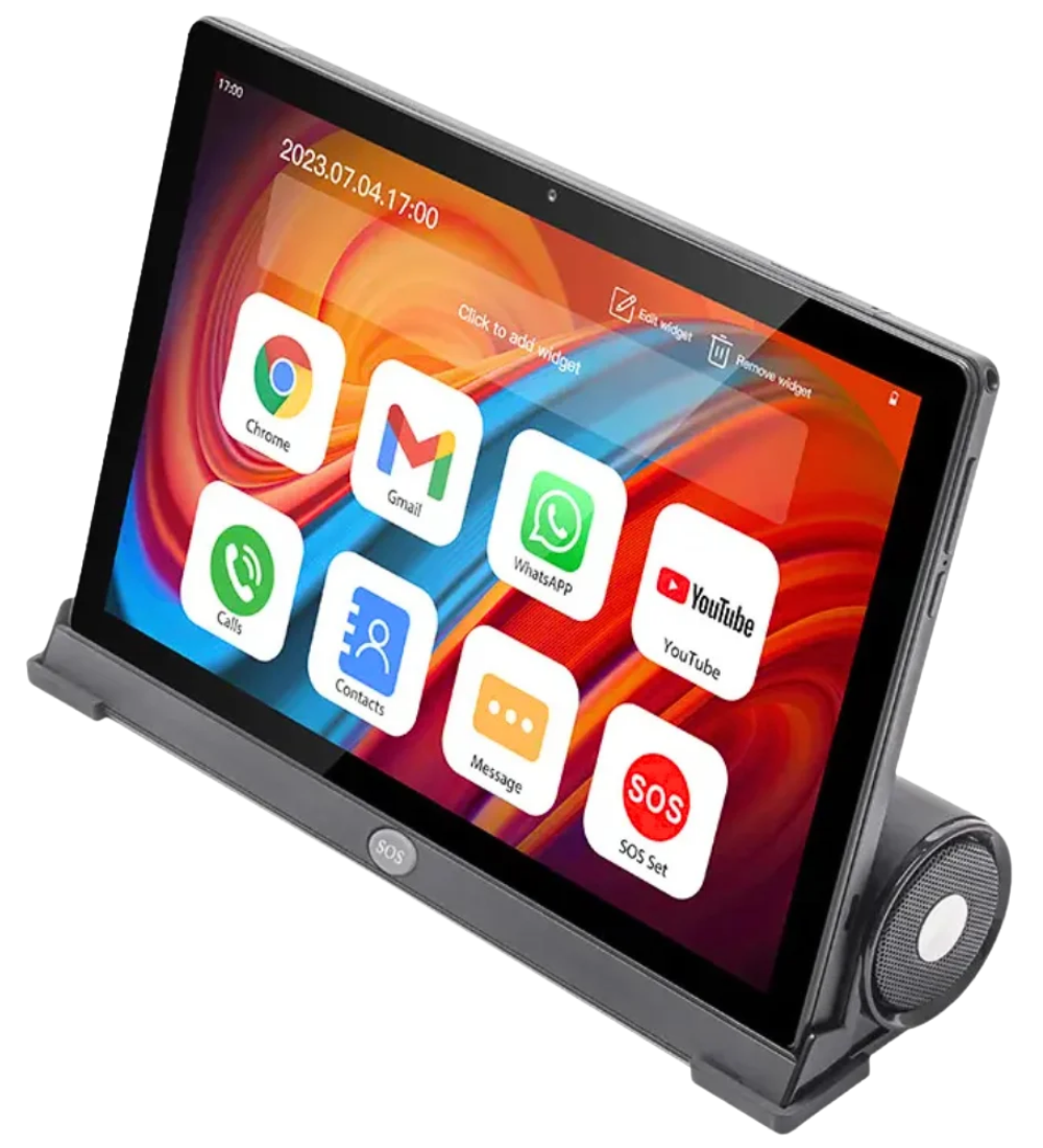 THOGO senioren tablet met SOS knop - grote knoppen en grote letters