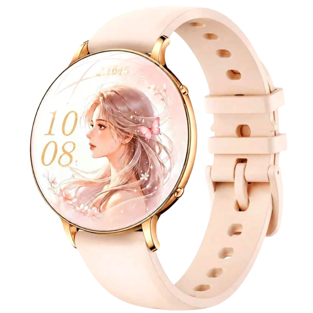 THOGO smartwatch voor dames - 1,32 inch AMOLED beeldscherm - 9 dagen batterijduur - lichtgewicht & ultradun