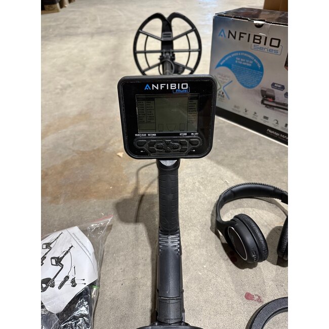 Gebruikte Metaaldetectors Occasion 47 Metaaldetector: Anfibio met extra schijf en Hoofdtelefoon