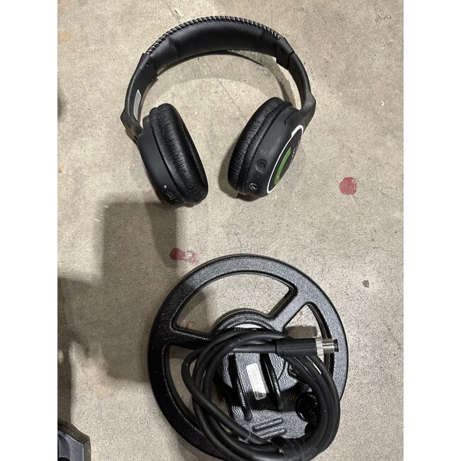 Gebruikte Metaaldetectors Occasion 47 Metaaldetector: Anfibio met extra schijf en Hoofdtelefoon