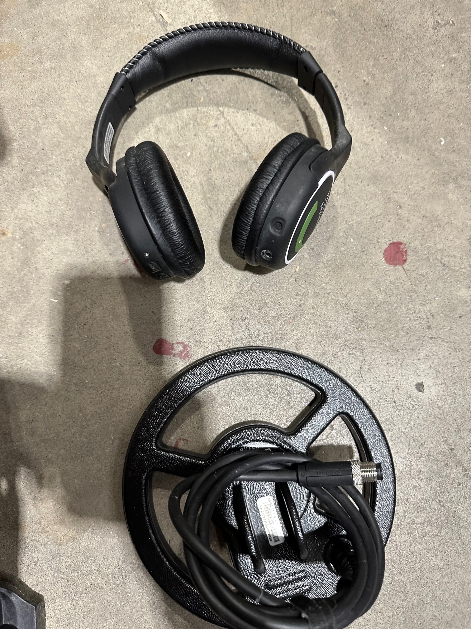 Gebruikte Metaaldetectors Occasion 47 Metaaldetector: Anfibio met extra schijf en Hoofdtelefoon