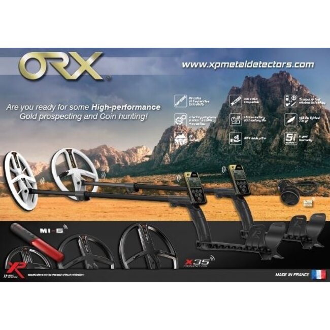 XP Metaaldetectors XP ORX met 24x13 Elliptische zoekschijf