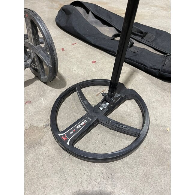 Gebruikte Metaaldetectors Occasion 3: XP Deus met accessoires