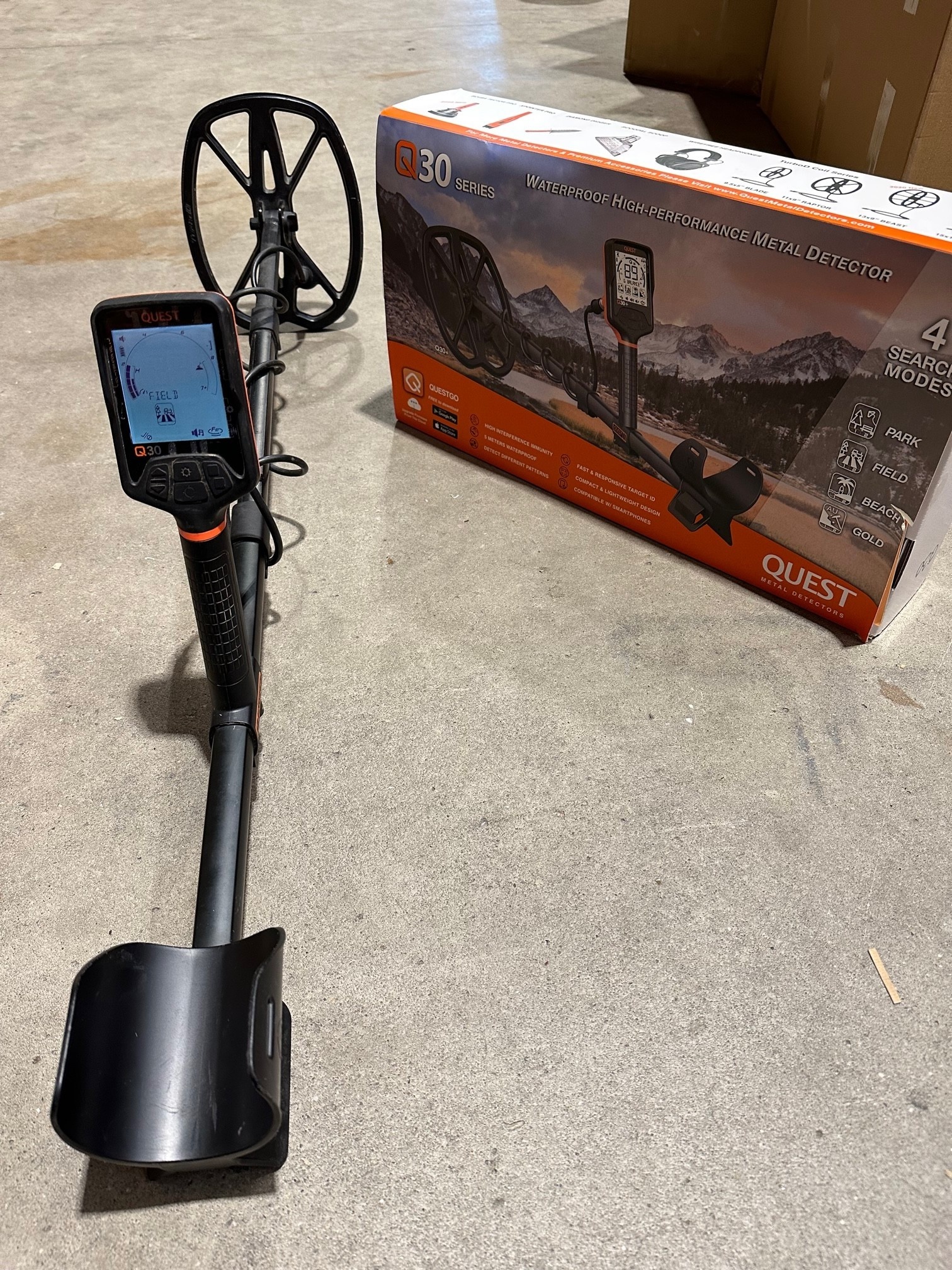 Gebruikte Metaaldetectors Occasion 43 Metaaldetector: Quest Q30