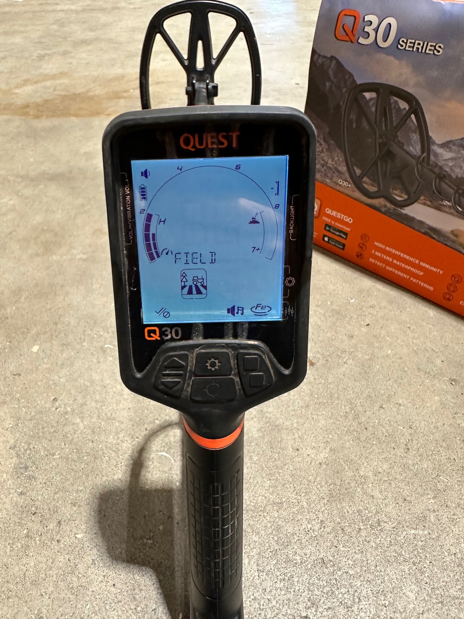 Gebruikte Metaaldetectors Occasion 43 Metaaldetector: Quest Q30