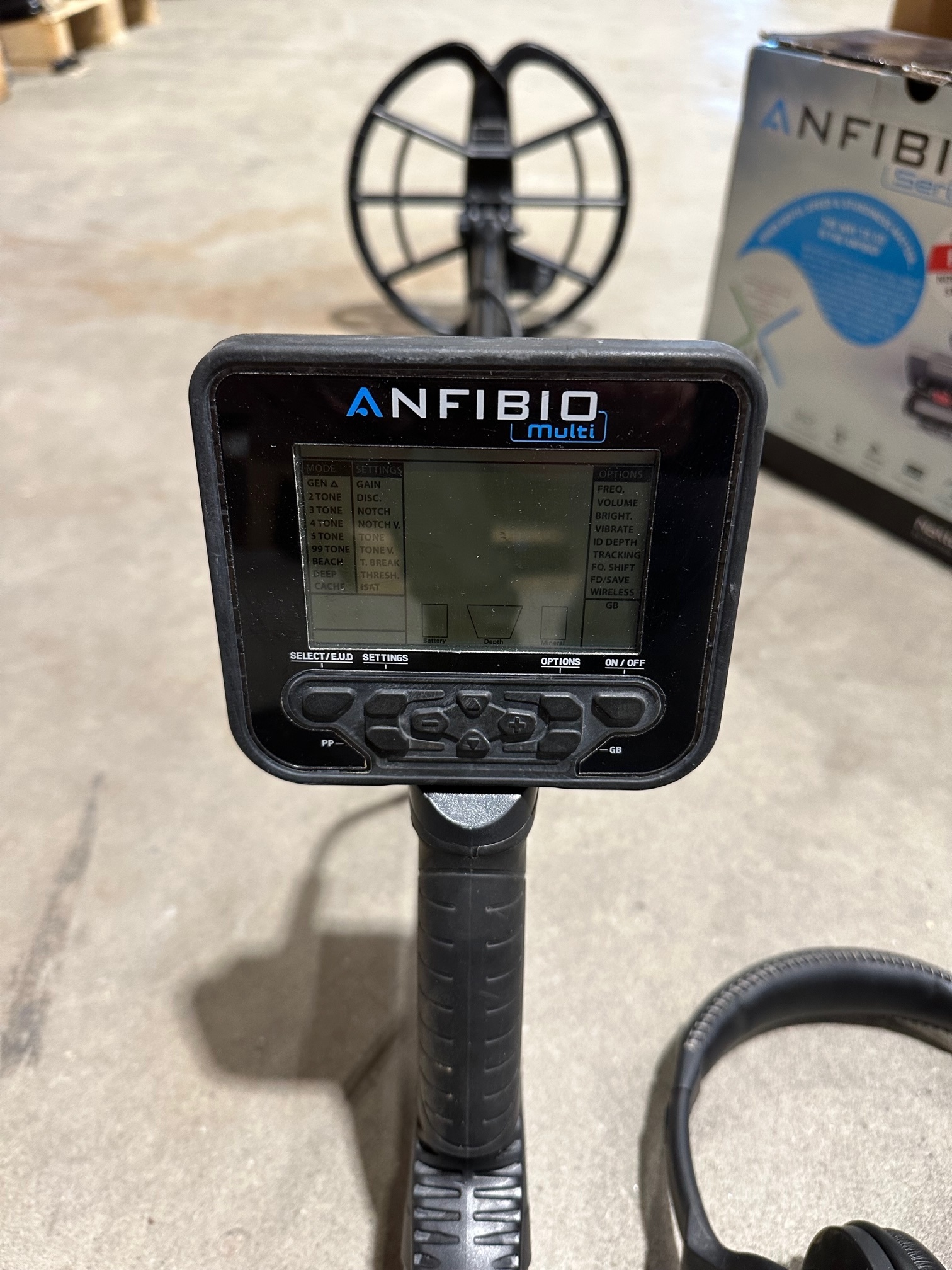 Gebruikte Metaaldetectors Occasion 4 Metaaldetector: Anfibio