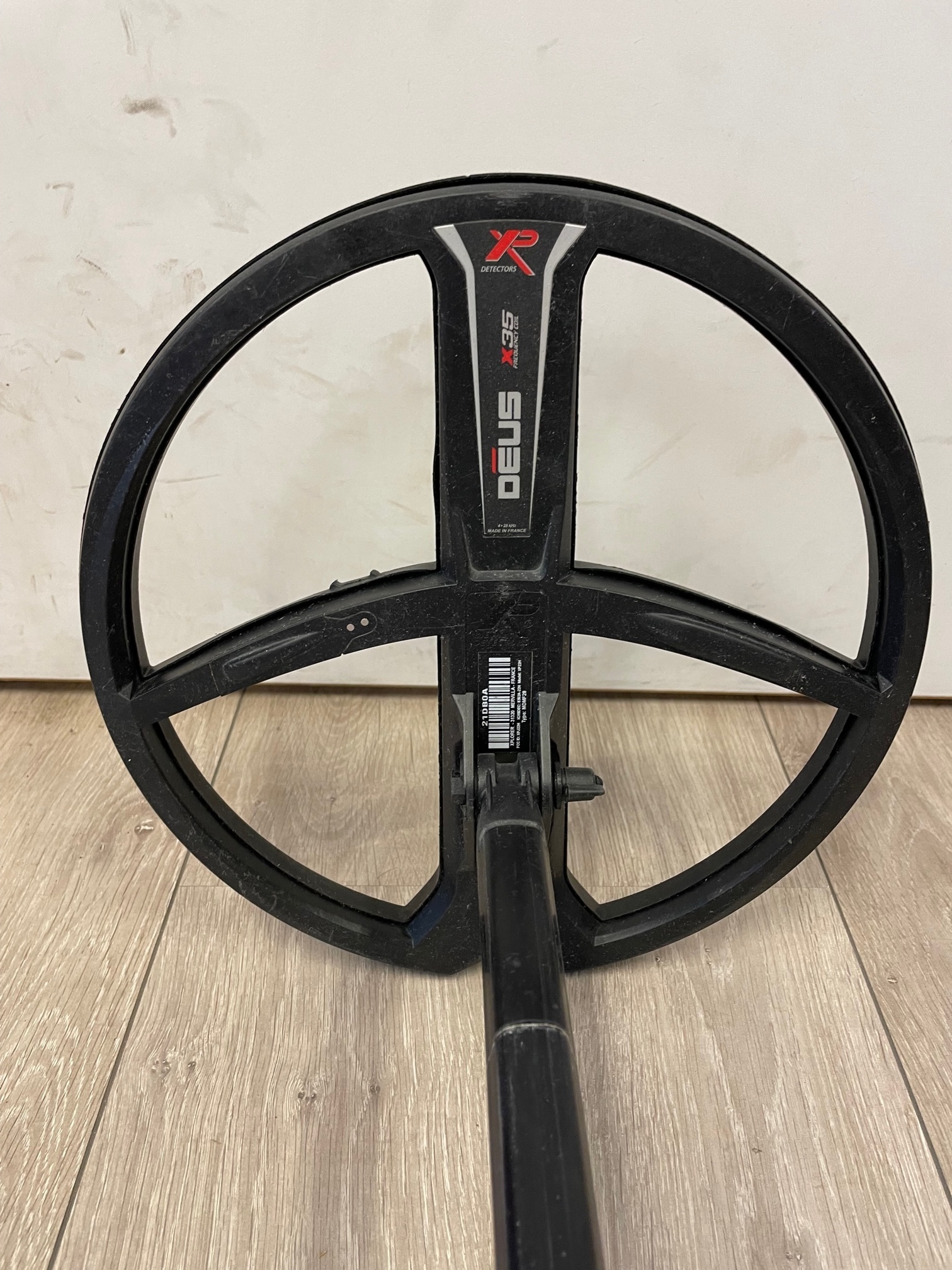 Gebruikte Metaaldetectors Occasion 5 Metaaldetector XP Deus met 28cm X35 zoekschijf en WS-4