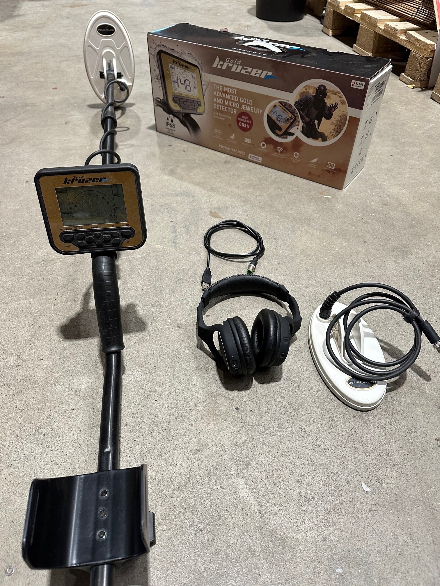 Gebruikte Metaaldetectors Occasion 46 Metaaldetector: Gold Kruzer Nokta Makro