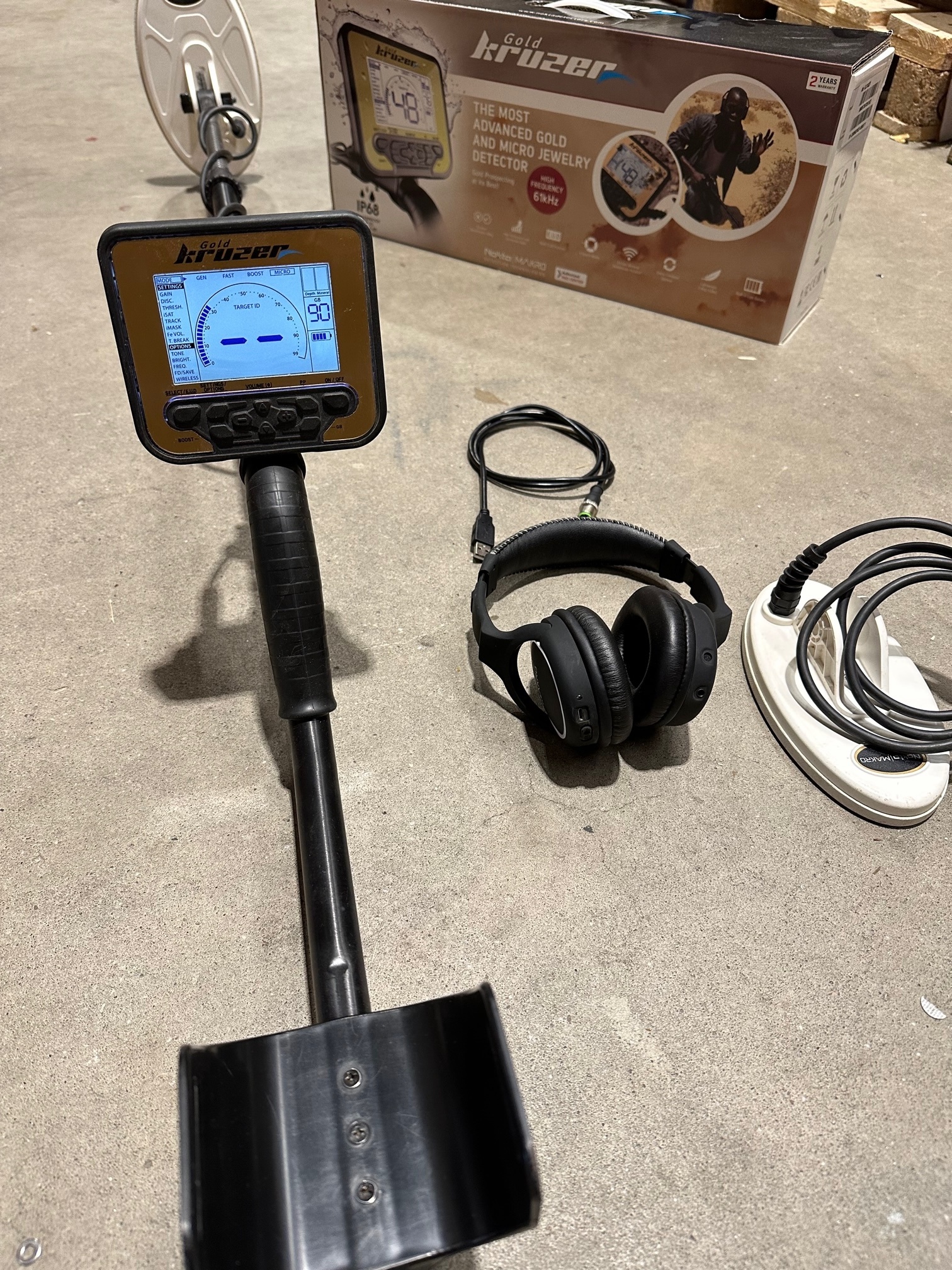 Gebruikte Metaaldetectors Occasion 46 Metaaldetector: Gold Kruzer Nokta Makro