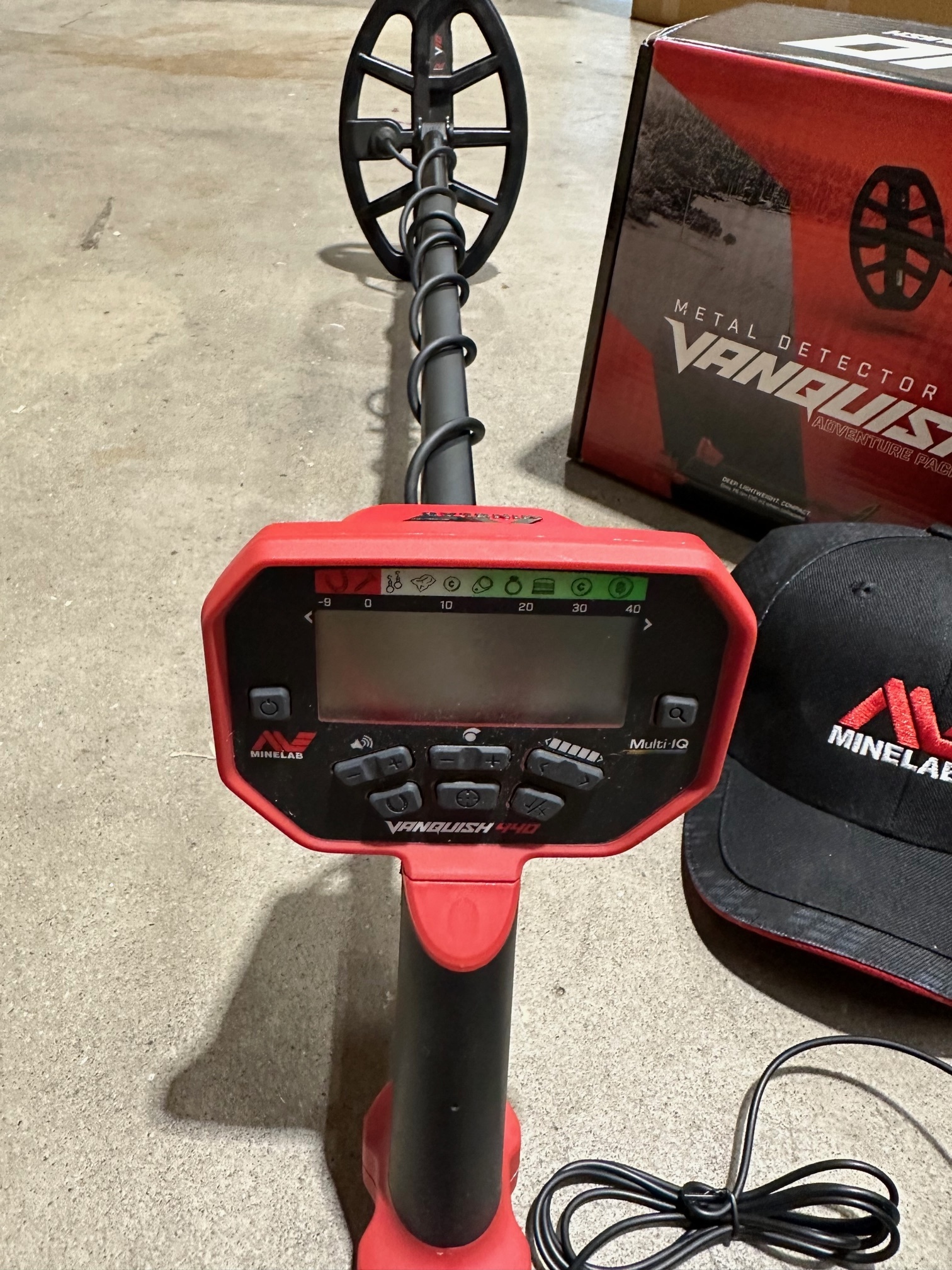 Gebruikte Metaaldetectors Occasion 41 Metaaldetector: Minelab Vanquish 440