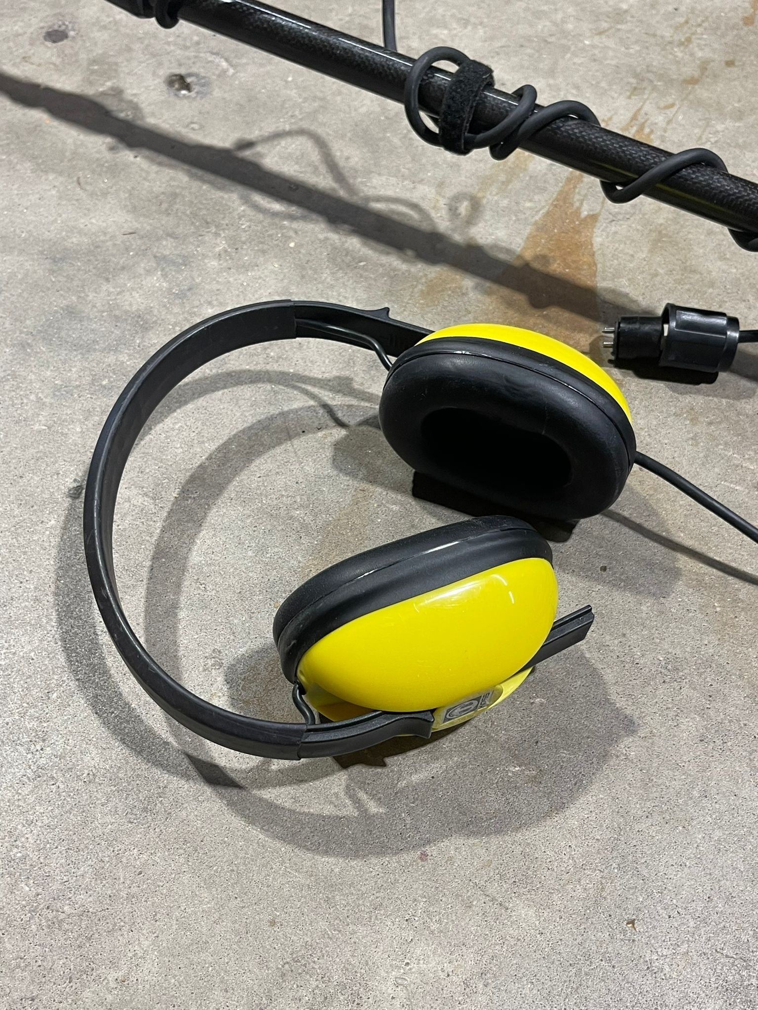 Gebruikte Metaaldetectors Occ 29:   Minelab Excalibur met hoofdtelefoon