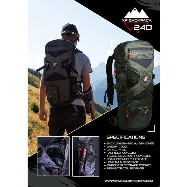 XP Metaaldetectors XP Backpack 240