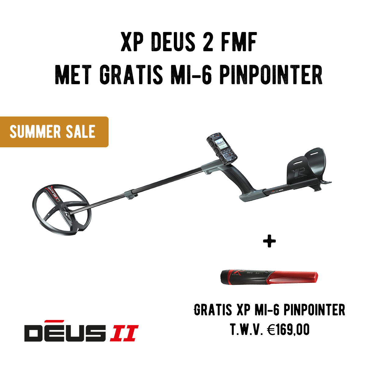 XP Metaaldetectors XP Deus 2 FMF Metaaldetector