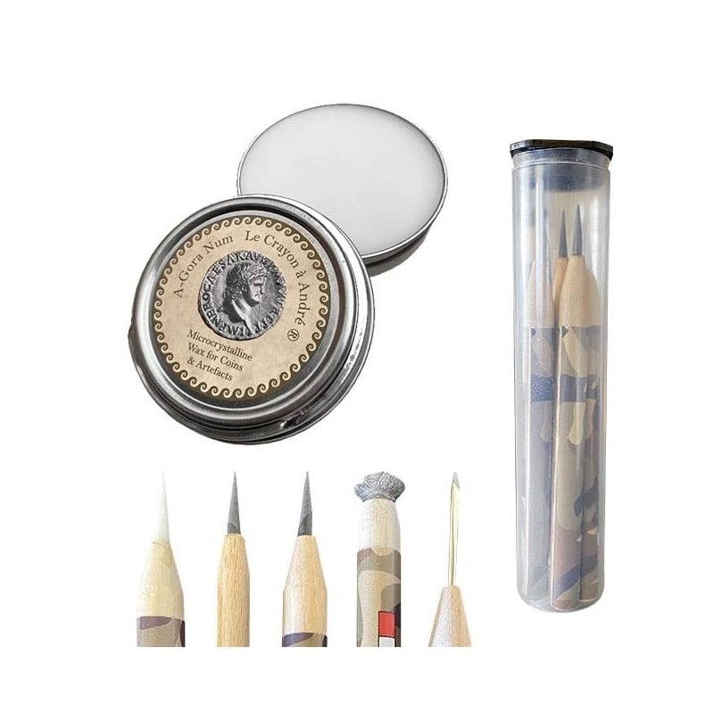 Le Crayon à André Set van 5 Crayon potloden + WAX 50 ml