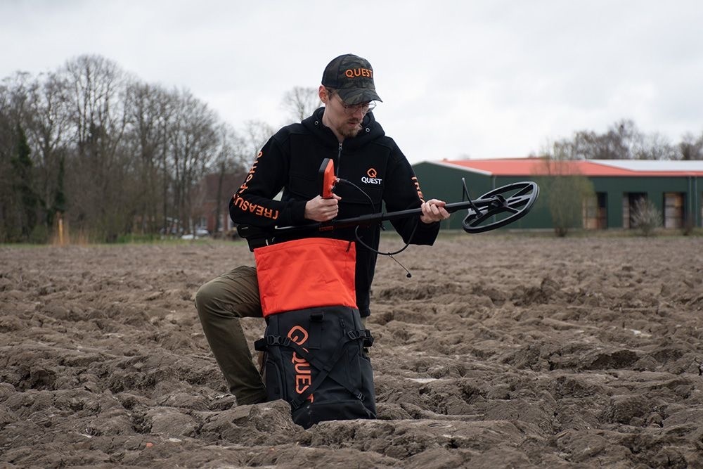 Quest Quest metaaldetector rolltop rugtas