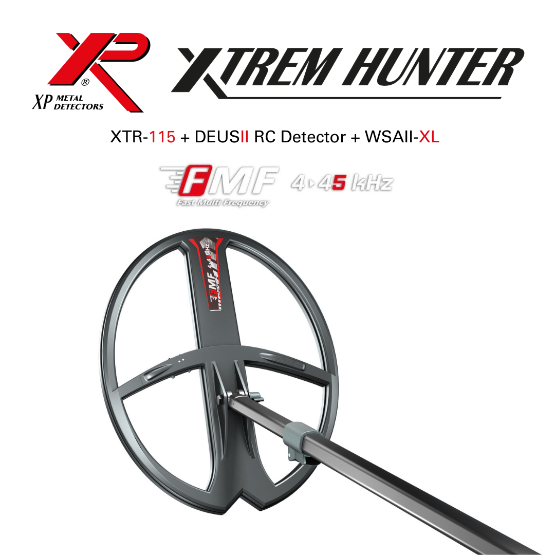 XP Metaaldetectors XP Deus 2 34x28 FMF RC  WSA XL + XTREM HUNTER