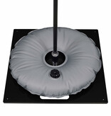Ground plate, heavy, black, with grey water bag