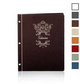 Coated A4 Menu, Book Screw