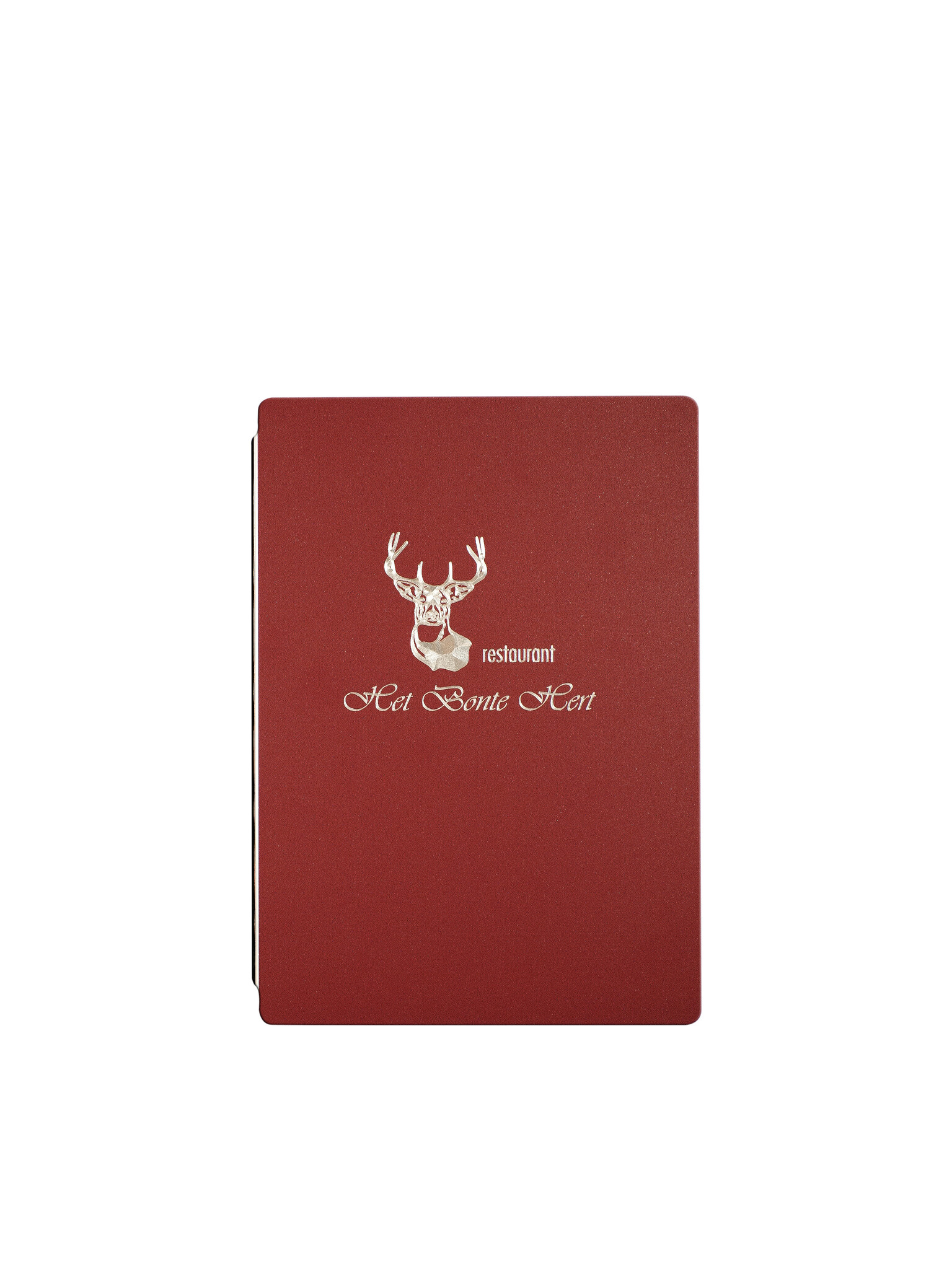 Coated A5 Menu, Elastic