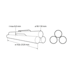 NOSSTEC NOSSTEC Rouleuse à tôle 8264