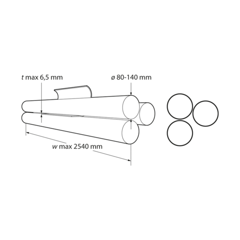 NOSSTEC NOSSTEC Rouleuse à tôle 8266