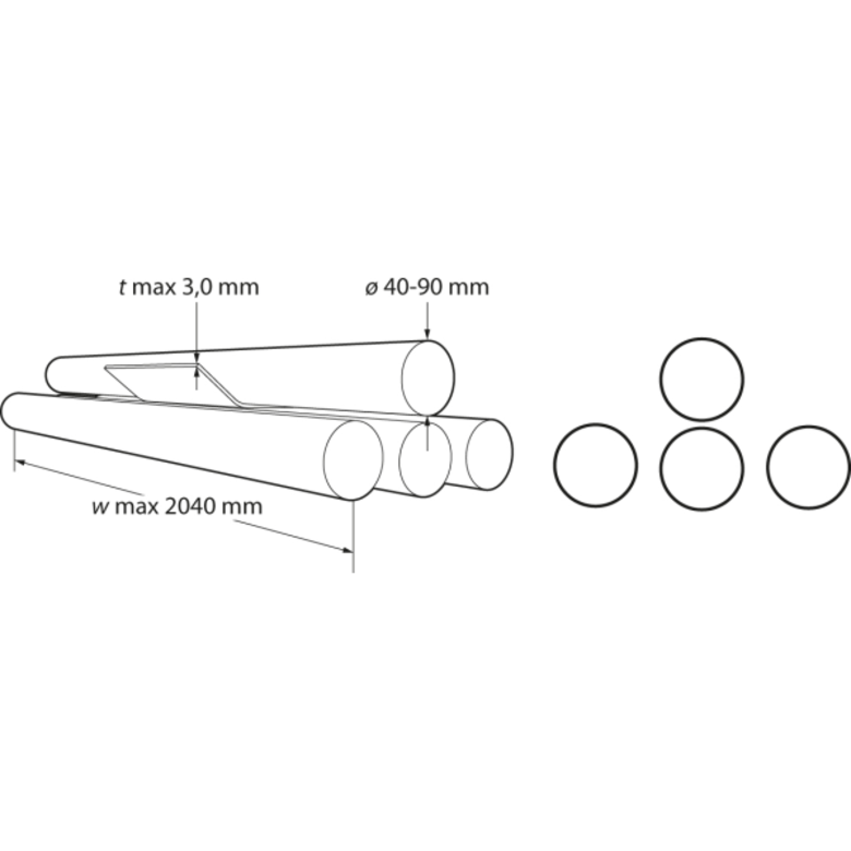 NOSSTEC NOSSTEC Rouleuse à tôle 8344