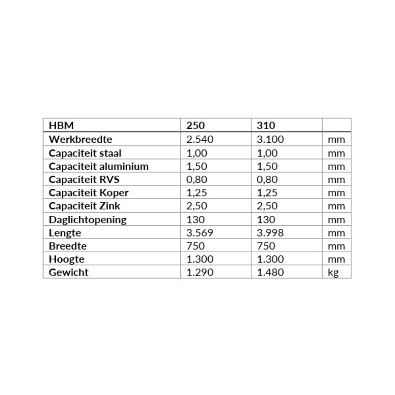 SCHECHTL SCHECHTL Schwenkbiegemaschine HBM 310