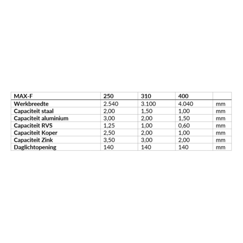 SCHECHTL SCHECHTL Schwenkbiegemaschine MAX-F 400