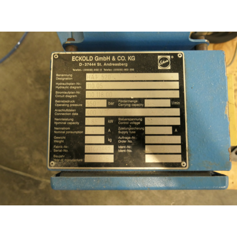 ECKOLD M1422 ECKOLD MCD 30/50 Clinching frame Used