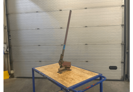 M1434 Peddinghaus Hefboomplaatschaar 1BR/4 Gebruikt