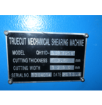 M1416 Truecut Guillotine Shear QH11D Used