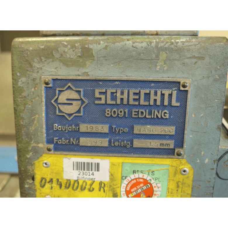 SCHECHTL M1428 Schechtl Folding Machine MABO 200 Used