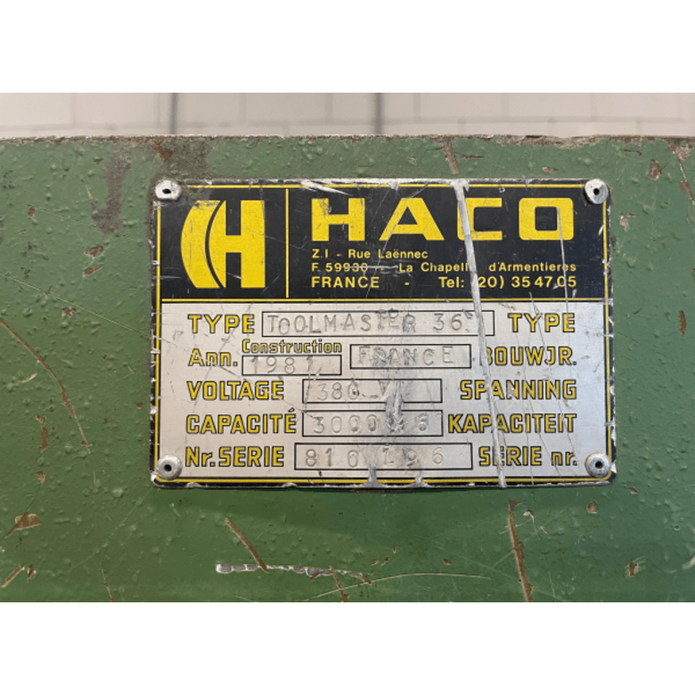 M1439 HACO Cisaille guillotine Toolmaster 36 Occasion