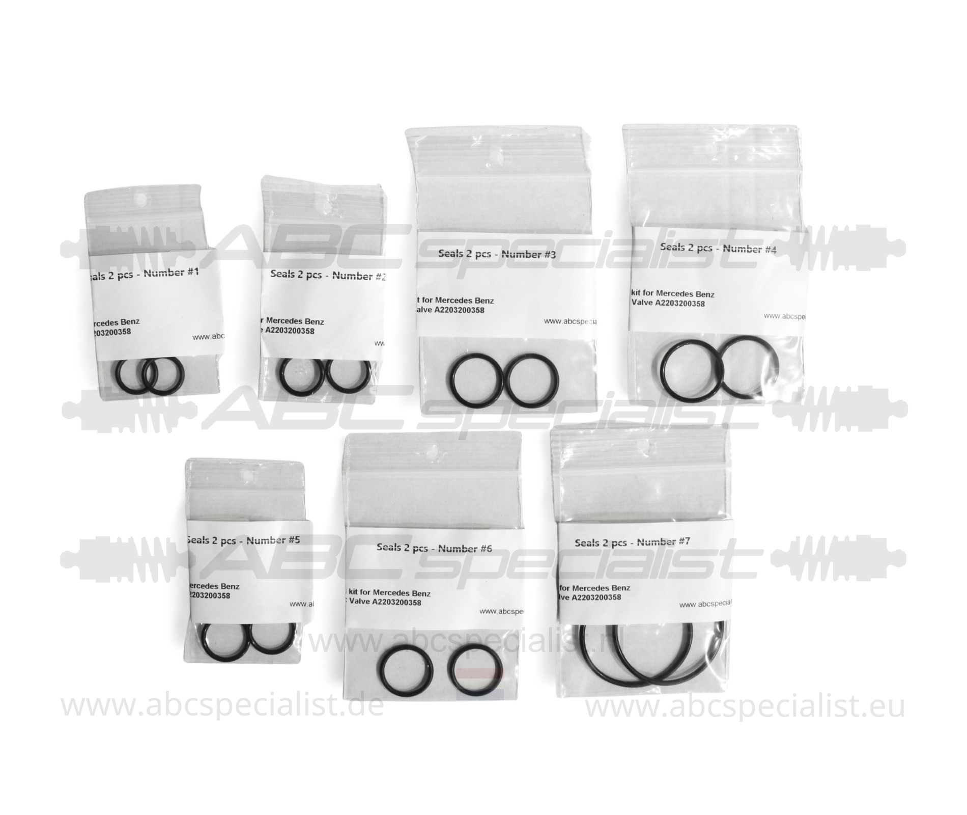 MERCEDES-BENZ Mercedes ABC Ventil Dichtungssatz S-Klasse W220, CL-Klasse C215 & SL-Klasse R230 – Dichtungen, Reparatursatz – A2203200358 A2203280031