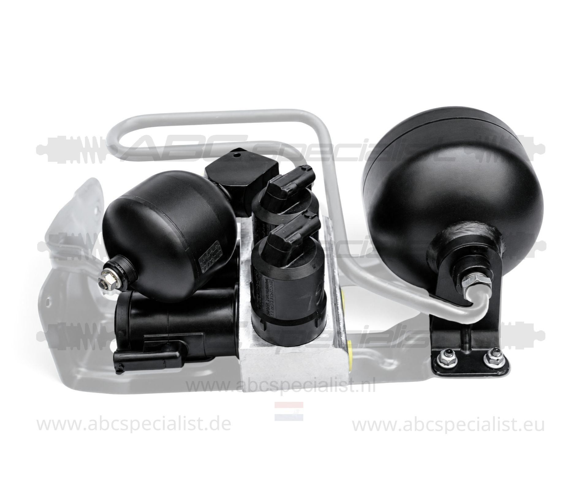 MERCEDES-BENZ Mercedes SL-Klasse R230 ABC Ventil block & Druckspeicher Komplett Hinten A2203200358 A2203280031