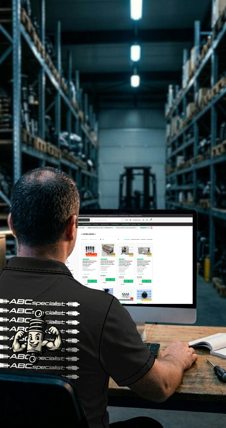 Atención al cliente ABCspecialist, el especialista número 1 en suspensión neumática de Audi, Bentley, Mercedes Benz y Porsche. Amortiguadores hidráulico ABC y airmatic, componentes, piezas, repuestos, puntales, bombas, válvulas, bobinas de encendido disponibles en stock